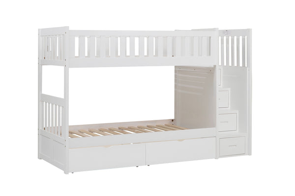 Galen Twin/Twin Step Bunk Bed with Storage Boxes alternate view