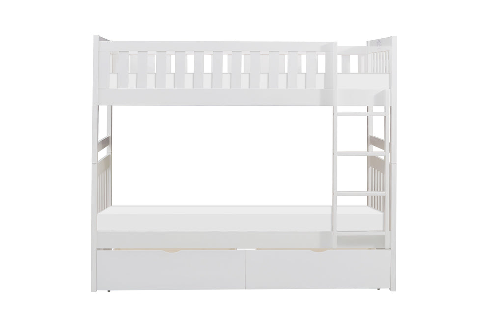 Galen (4) Twin/Twin Bunk Bed with Storage Boxes - view 2