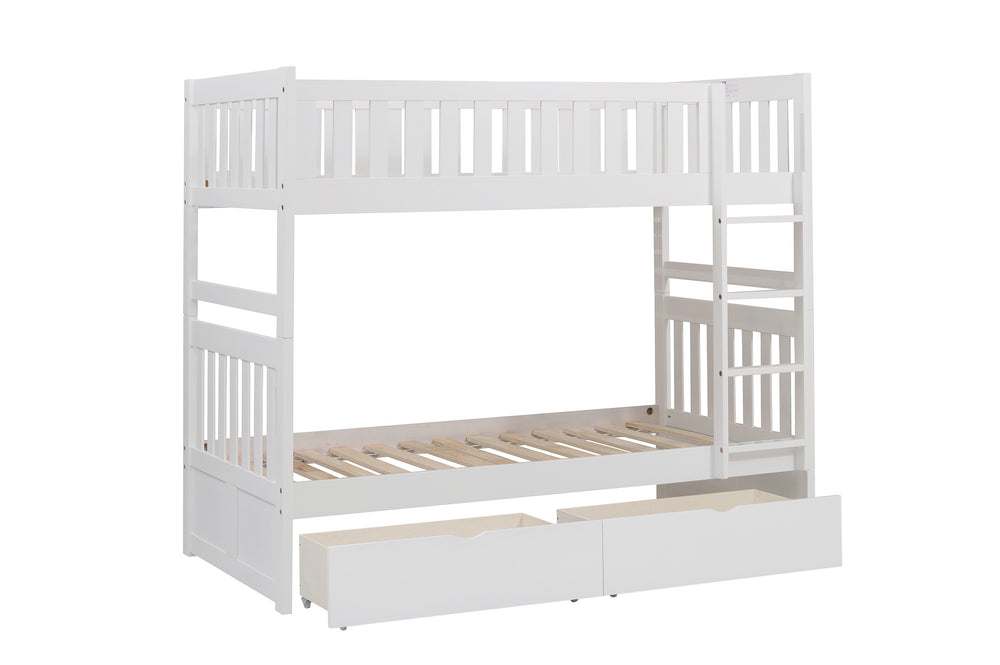 Galen (4) Twin/Twin Bunk Bed with Storage Boxes - view 4