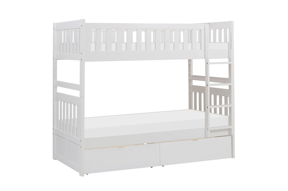 Galen (4) Twin/Twin Bunk Bed with Storage Boxes - view 3