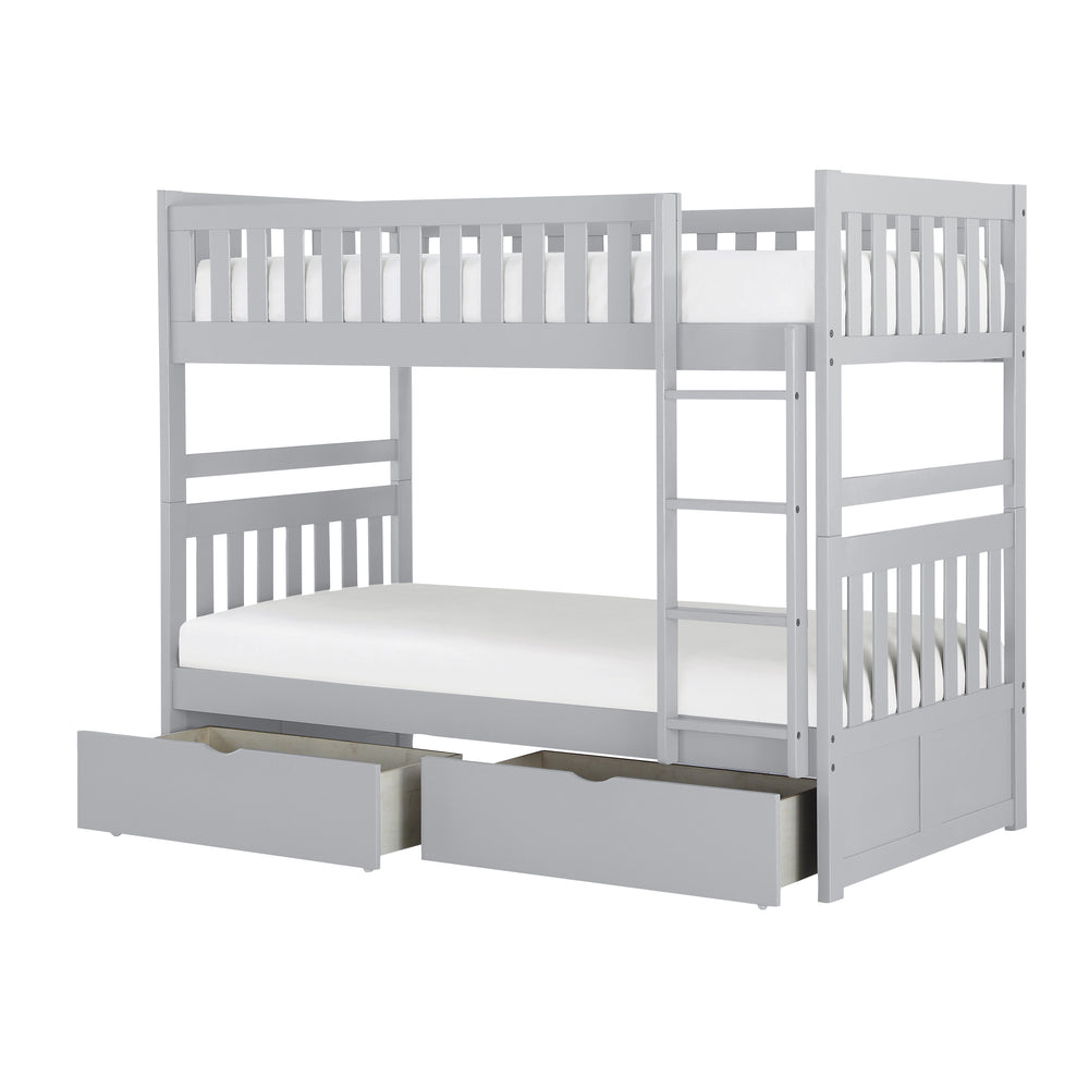 Orion (4) Twin/Twin Bunk Bed with Storage Boxes - view 2