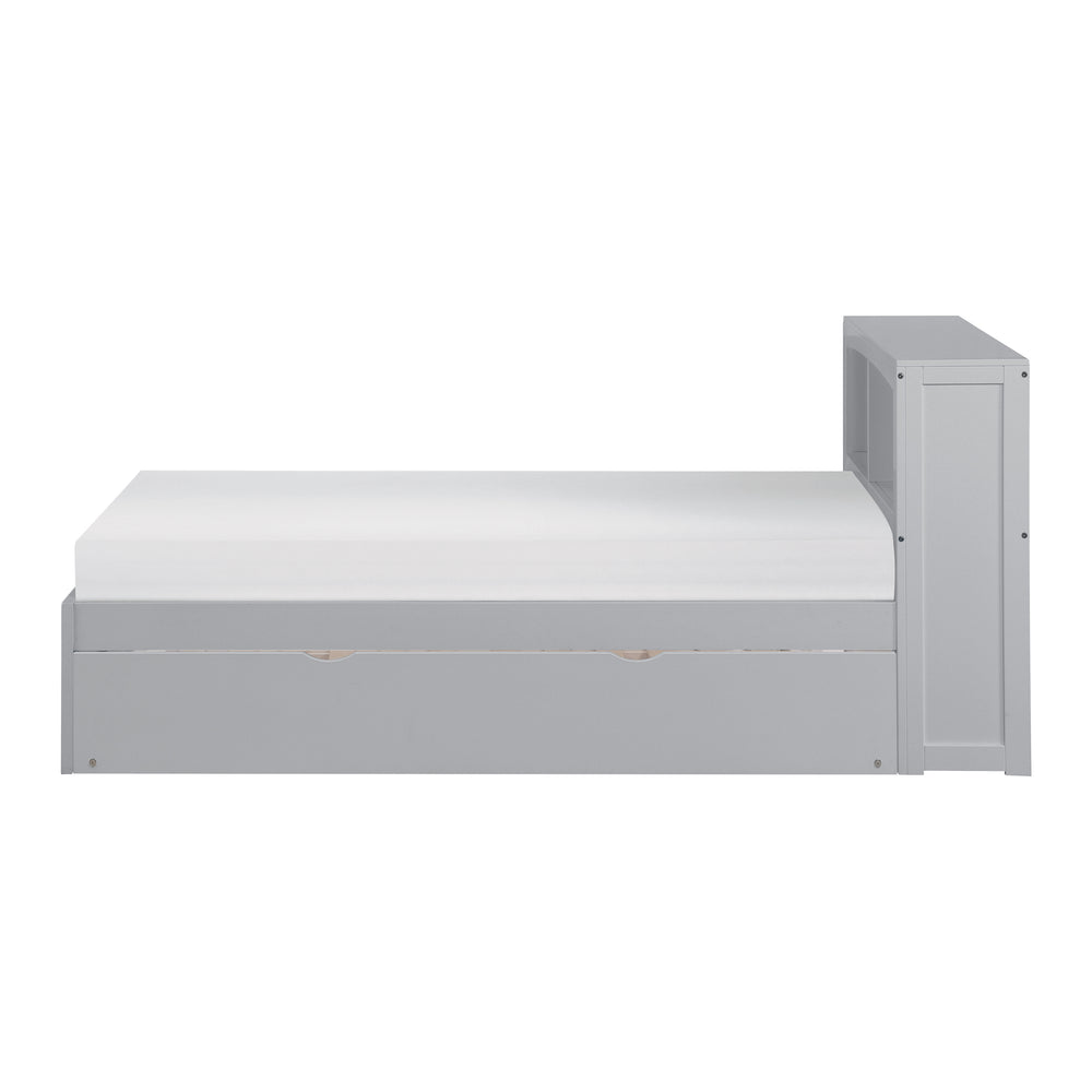 Orion (3) Twin Bookcase Bed with Twin Trundle - view 3