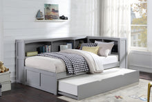 Orion (4) Twin Bookcase Corner Bed with Twin Trundle - view 3