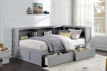 Orion (4) Twin Bookcase Corner Bed with Storage Boxes - view 5