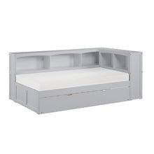 Orion (4) Twin Bookcase Corner Bed with Twin Trundle - view 4