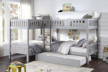 Orion (4) Corner Bunk Bed with Twin Trundle - view 5