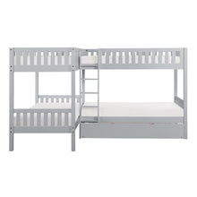 Orion (4) Corner Bunk Bed with Twin Trundle - view 4
