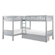 Orion (4) Corner Bunk Bed with Storage Boxes - view 3