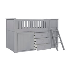 Orion (5) Low Loft Bunk with Bookcase and Dresser - view 8