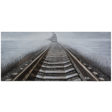 3D Railroad Track with Train