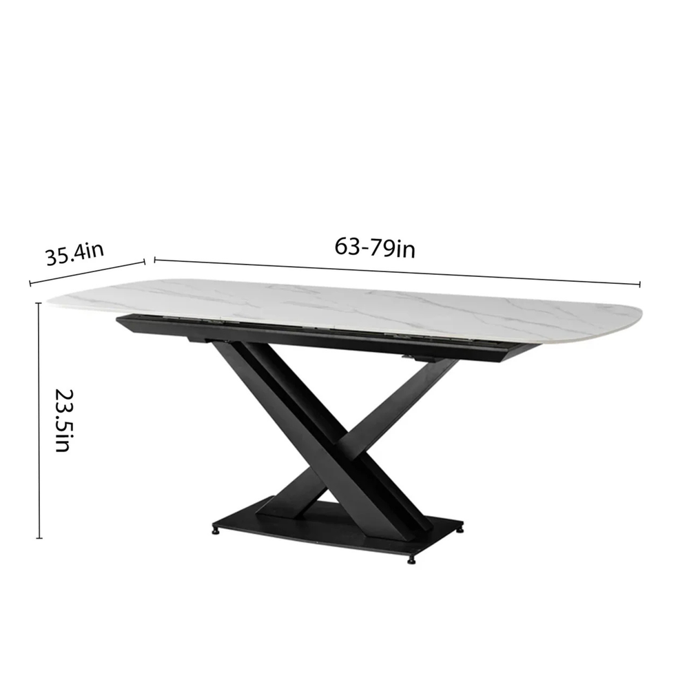 Delmoni Sintered Stone Dining Table 63