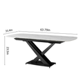 Delmoni Sintered Stone Dining Table 63