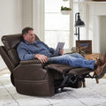 Clive Clove Fabric Power Recliner with Power Headrest & Lumbar