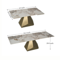 Georgio Sintered Stone Dining Table 63