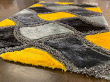 J.D.G Design Shag Area Rug (Yellow)