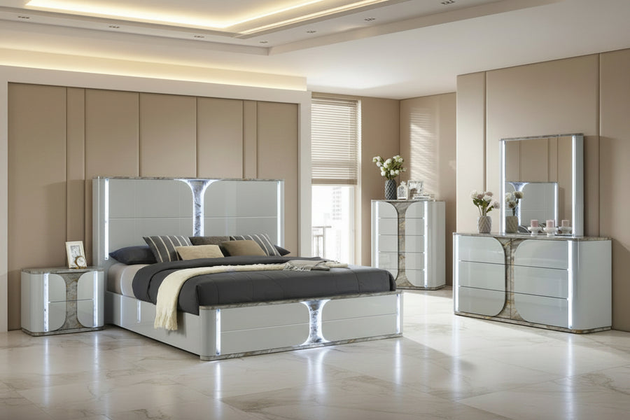 Amalfi Platform Bed Complete Room