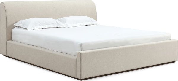 Louis Upholstered Platform Bed in Natural Linen (2026) - View 6