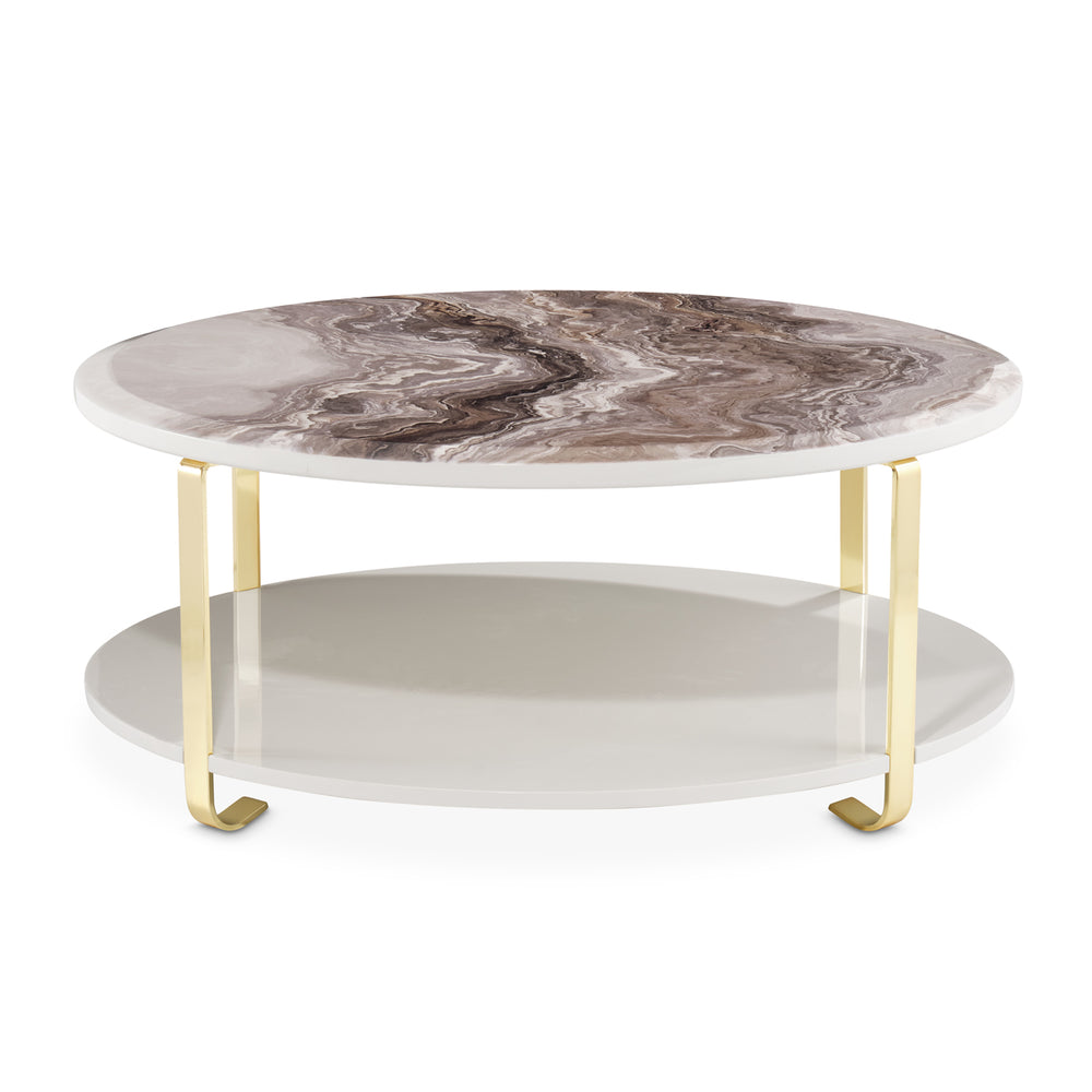 Ariana Cocktail Table in Gold