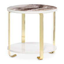 Ariana End Table in Gold