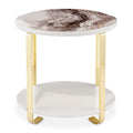 Ariana End Table in Gold