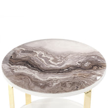 Ariana End Table in Gold