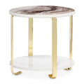 Ariana End Table in Gold