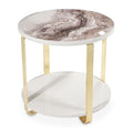 Ariana End Table in Gold