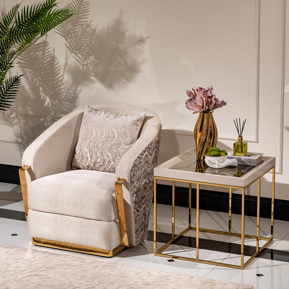 Carmela Collection - End Table by Michael Amini