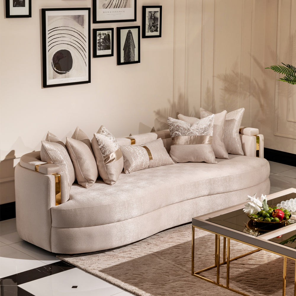 Carmela Collection - Mansion Sofa by Michael Amini