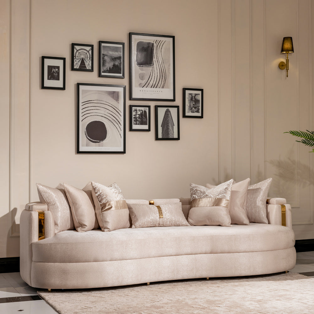 Carmela Collection - Mansion Sofa by Michael Amini