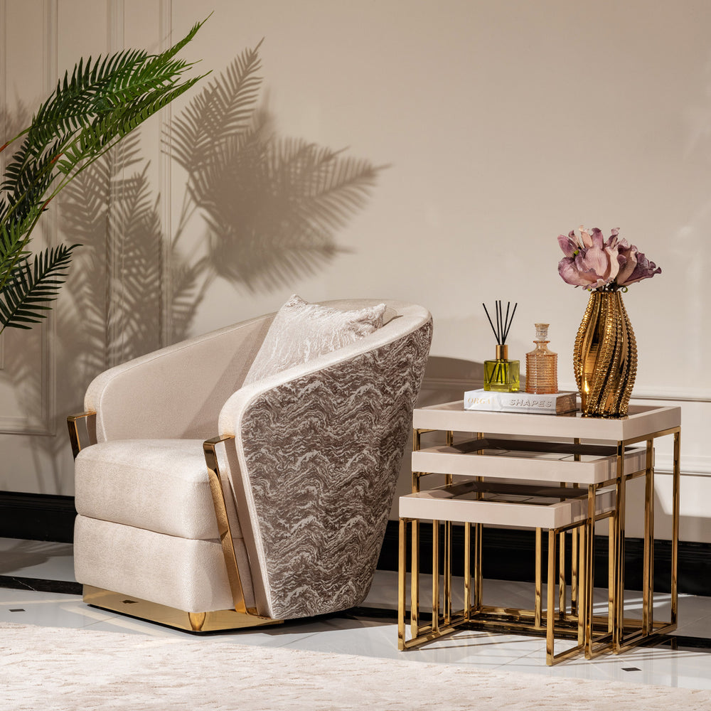 Carmela Collection - Accent Chair by Michael Amini
