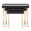 Lumière Collection Nesting Tables Onyx