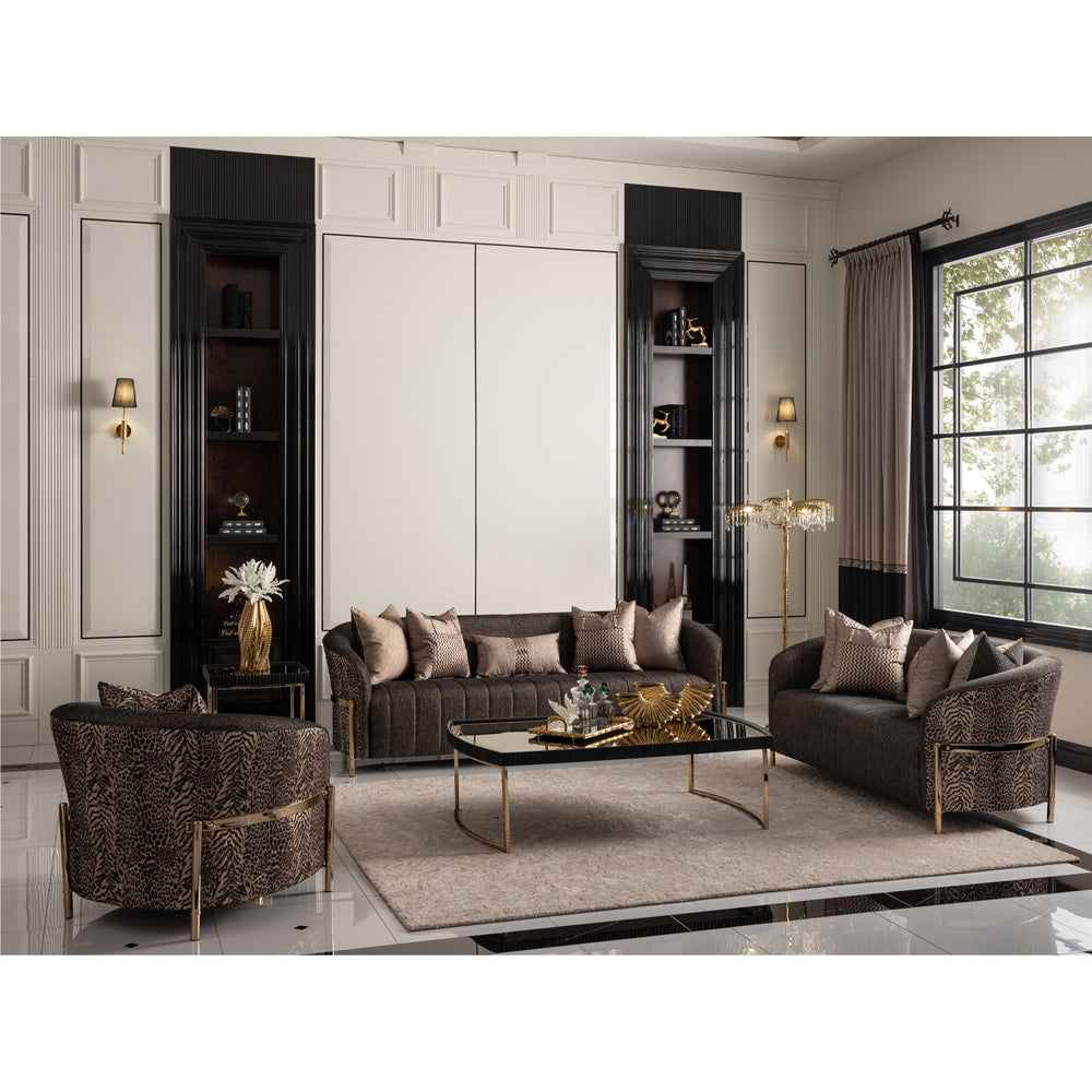 Lumière Collection Sofa — Onyx Gold