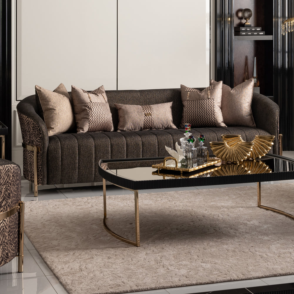 Lumière Collection Sofa — Onyx Gold