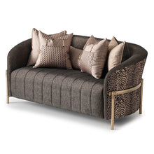Lumière Collection Loveseat — Onyx Gold