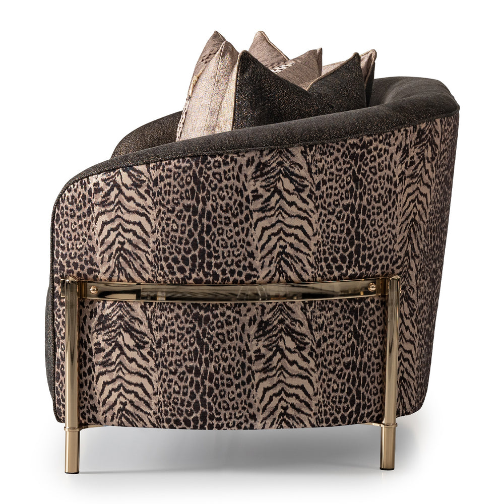 Lumière Collection Loveseat — Onyx Gold