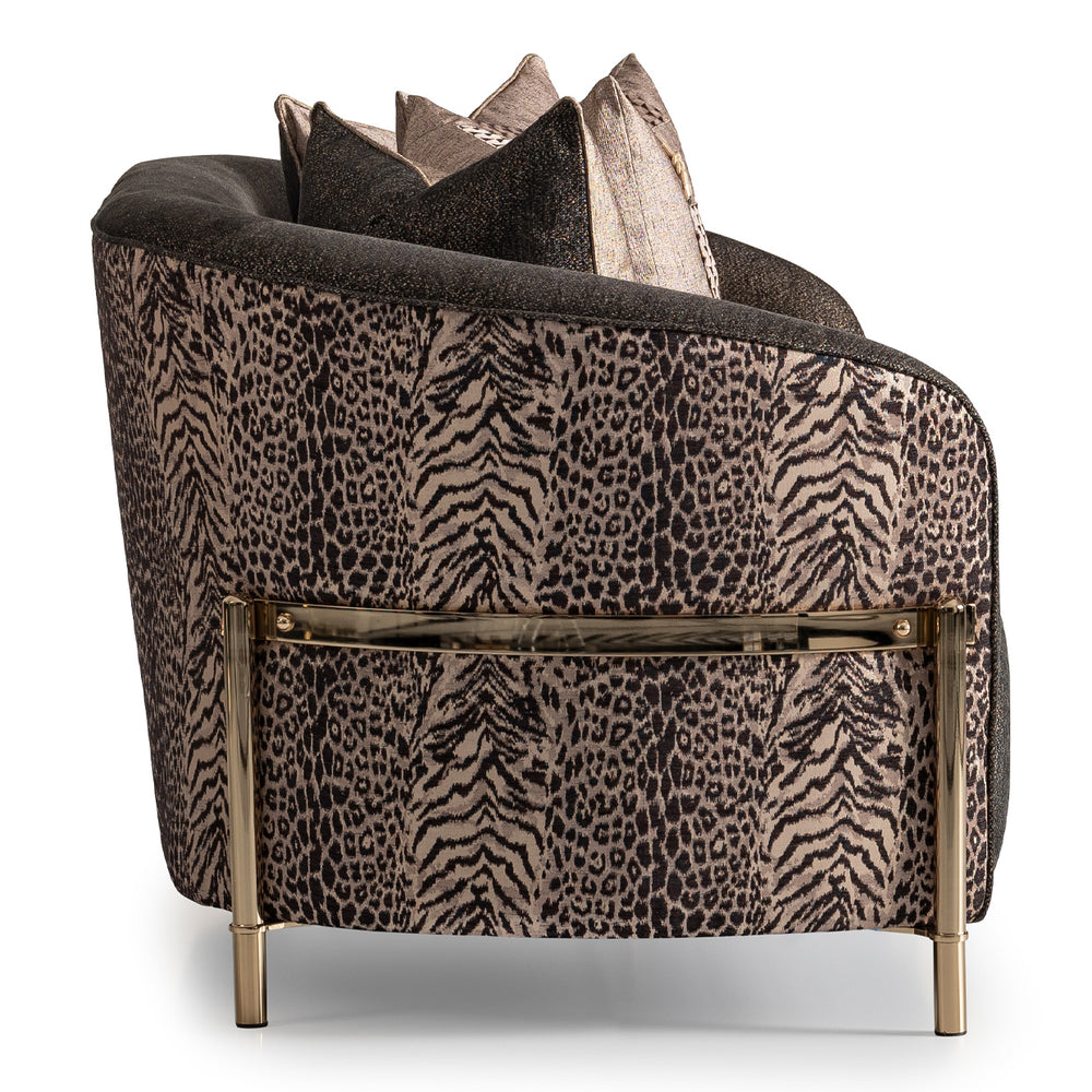 Lumière Collection Loveseat — Onyx Gold