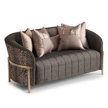 Lumière Collection Loveseat — Onyx Gold
