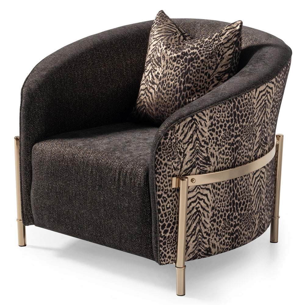 Lumière Collection Accent Chair — Onyx Gold