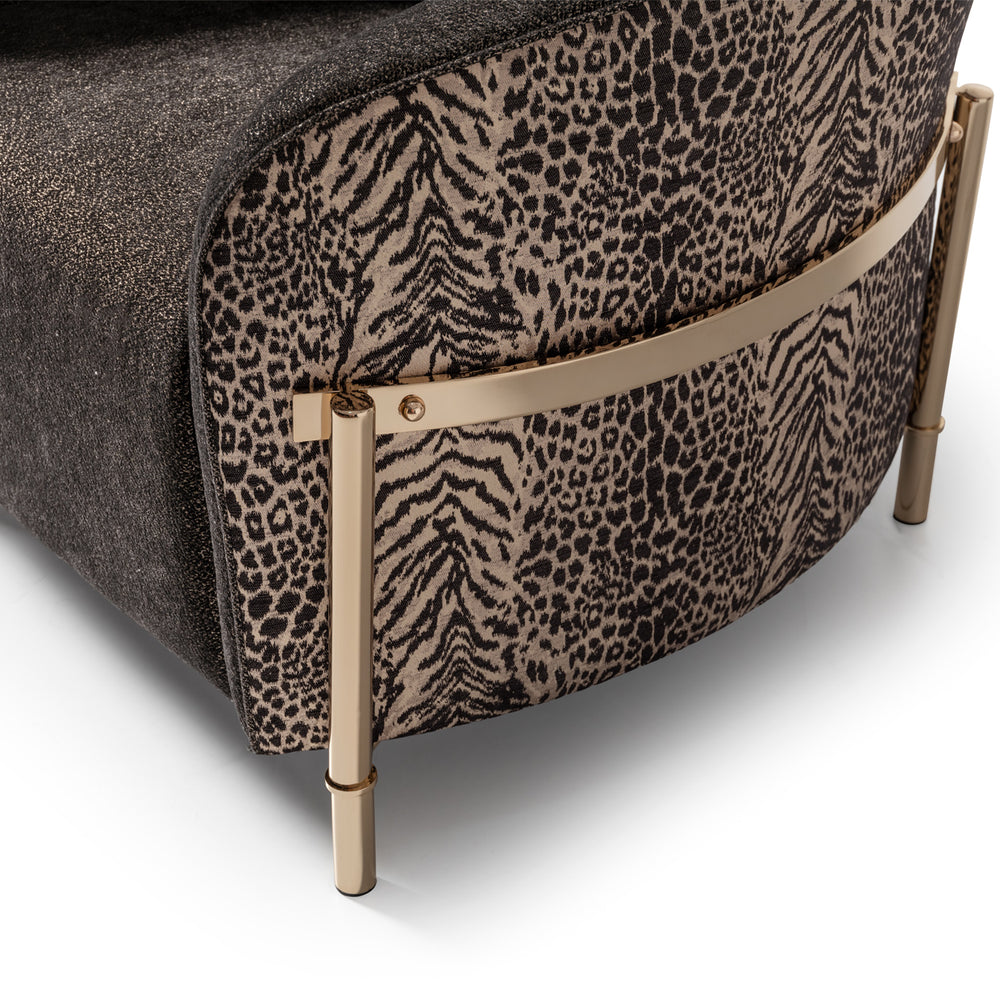 Lumière Collection Accent Chair — Onyx Gold