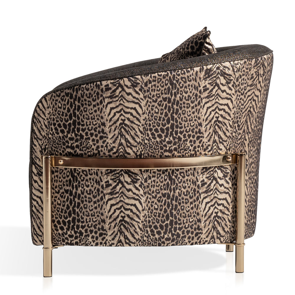 Lumière Collection Accent Chair — Onyx Gold