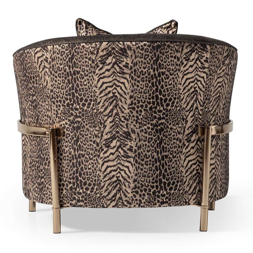 Lumière Collection Accent Chair — Onyx Gold
