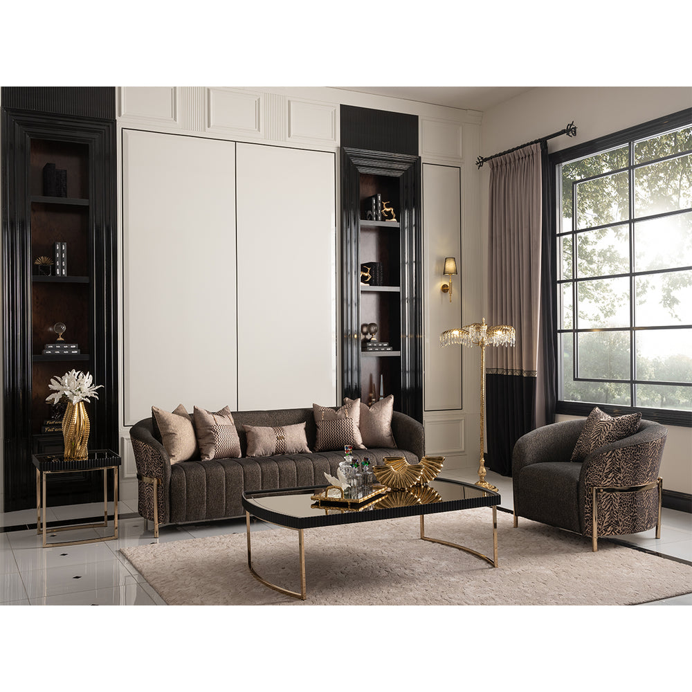 Lumière Collection Accent Chair — Onyx Gold