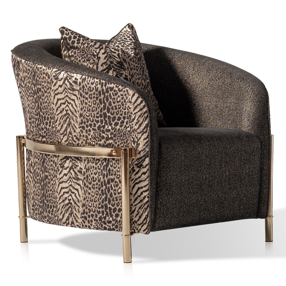 Lumière Collection Accent Chair — Onyx Gold