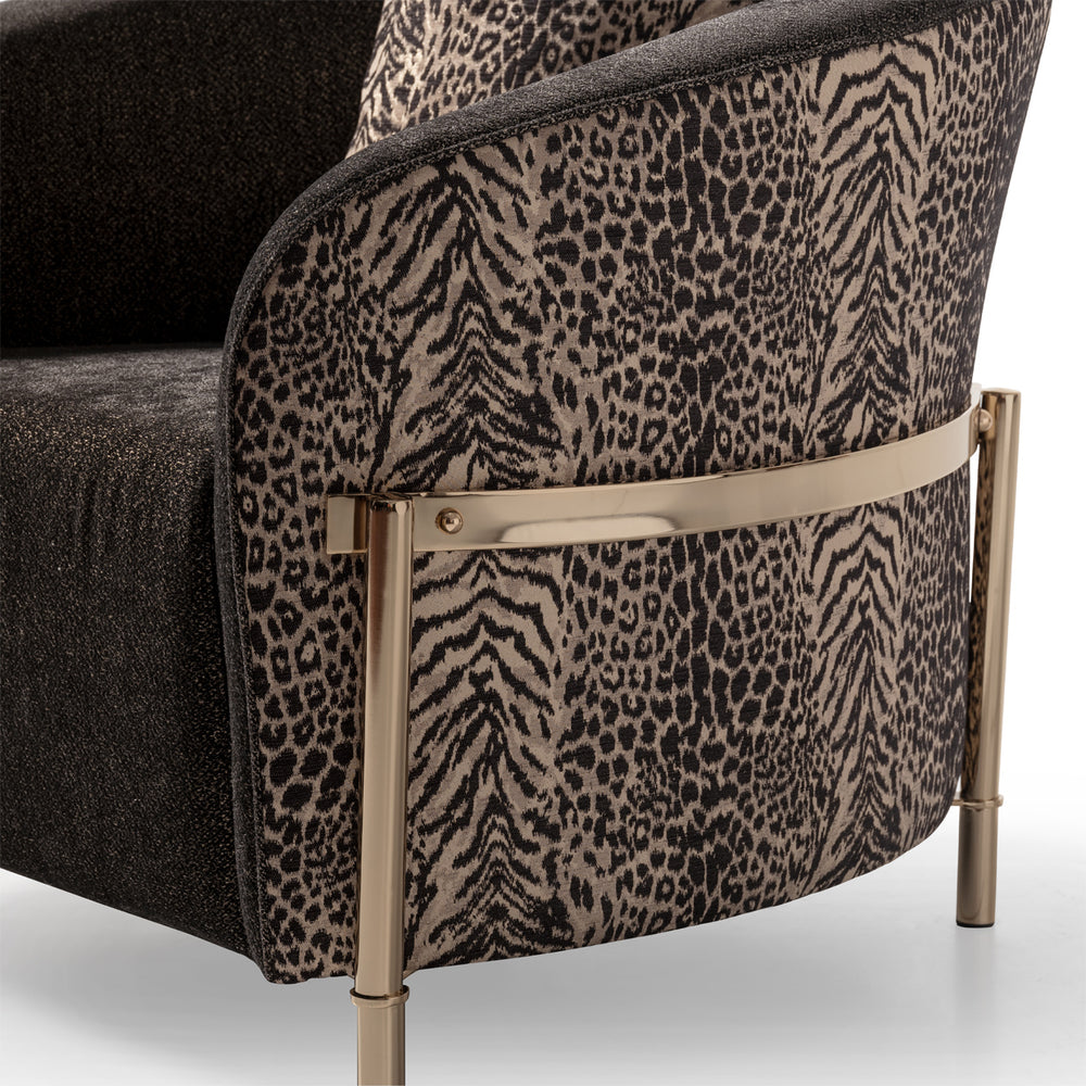Lumière Collection Accent Chair — Onyx Gold
