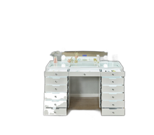 LR-003 white vanity front view, background removed