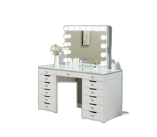 LR-004 crystal white vanity alternate view, background removed