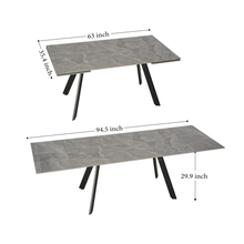 Lamore Extendable Sintered Stone Dining Table 63