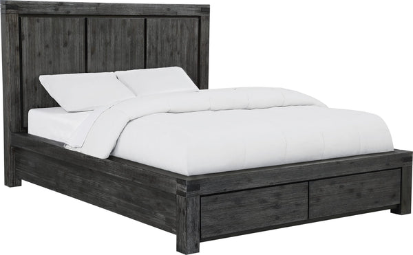 Mayfair Solid Wood Footboard Storage Bed in Graphite - View 3