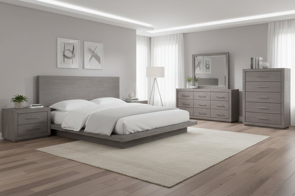 Marlborough Wood Platform Bed in Mineral - View 8